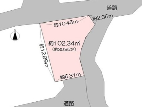 【土地図】 | 売地　高知市佐々木町　@25.84