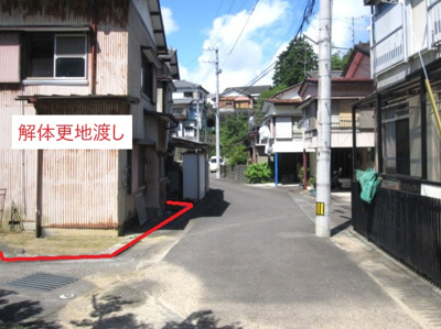 【周辺】 | 売地　高知市佐々木町　@25.84 | 敷地東側