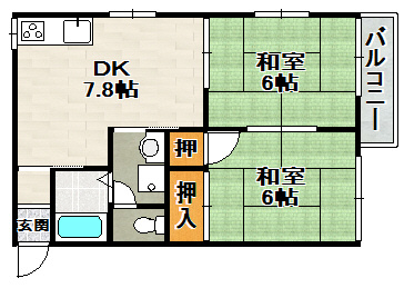 マサゴハイツ7の間取り