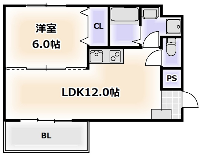 【間取り】 | CITY SPIRE難波WESTⅡ