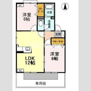 カムール高畑 Ａの間取り