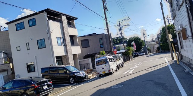 瑞穂区神前町1期　1号棟　＜仲介手数料無料＞瑞穂小・津賀田中　新築一戸建ての前面道路含む現地写真|9/29撮影
瑞穂区の不動産売買の事ならマックスバリュで住まい相談エムワイホームにお任せください。