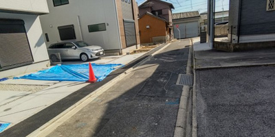 【前面道路含む現地写真】 | 瑞穂区津賀田町1期　全4棟　2号棟＜仲介手数料無料＞瑞穂小・津賀田中　新築一戸建て | 9/29撮影
瑞穂区の不動産売買の事ならマックスバリュで住まい相談エムワイホームにお任せください。