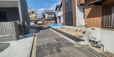 【前面道路含む現地写真】 | 瑞穂区津賀田町1期　全4棟　4号棟＜仲介手数料無料＞瑞穂小・津賀田中　新築一戸建て | 9/29撮影
瑞穂区の不動産売買の事ならマックスバリュで住まい相談エムワイホームにお任せください。