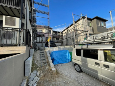 【外観】 | 尾張旭市印場元町1期  1号棟　＜仲介手数料無料＞白鳳小・西中　新築一戸建て | 11/8撮影
尾張旭市の不動産売買の事ならマックスバリュで住まい相談エムワイホームにお任せください。