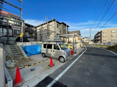 【前面道路含む現地写真】 | 尾張旭市印場元町1期  1号棟　＜仲介手数料無料＞白鳳小・西中　新築一戸建て | 11/8撮影
尾張旭市の不動産売買の事ならマックスバリュで住まい相談エムワイホームにお任せください。