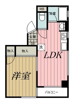 エヴァーグリーン本千葉の間取り