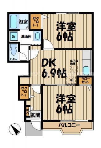 【間取り】 | ディアコート鎌倉Ⅰ