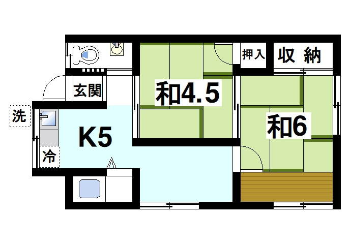 平和荘の間取り