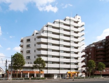 【外観】 | 東急ドエルアルス東高円寺 | 鉄骨鉄筋コンクリート造のがっちりとした建物。