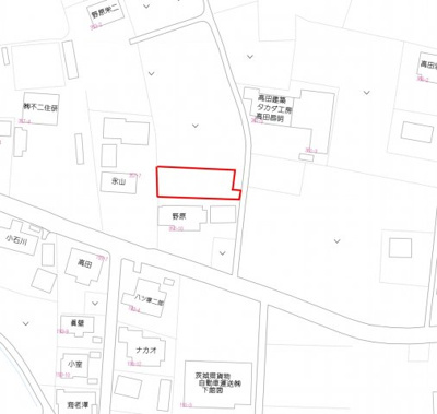 【地図】 | 筑西市飯島土地　150坪