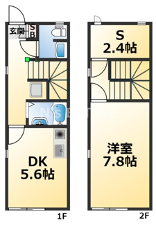 【間取り】 | ディアコート神戸Ⅰ