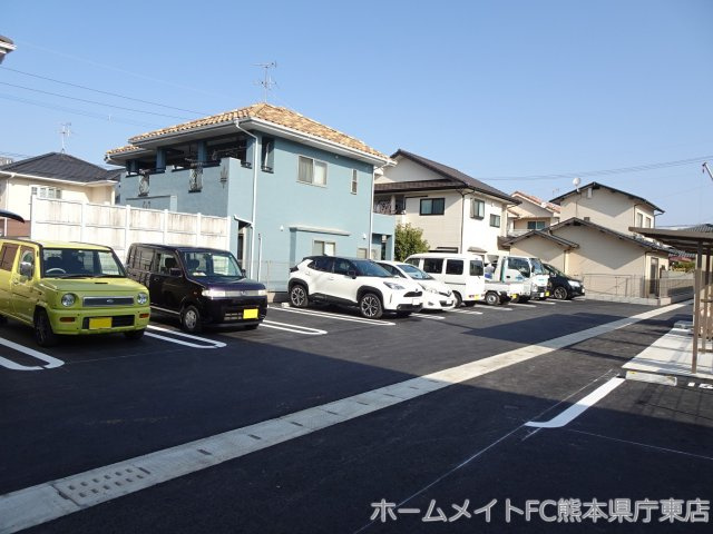 熊本市東区御領２丁目のアパートの駐車場