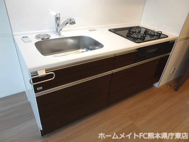 熊本市東区御領２丁目のアパートのキッチン