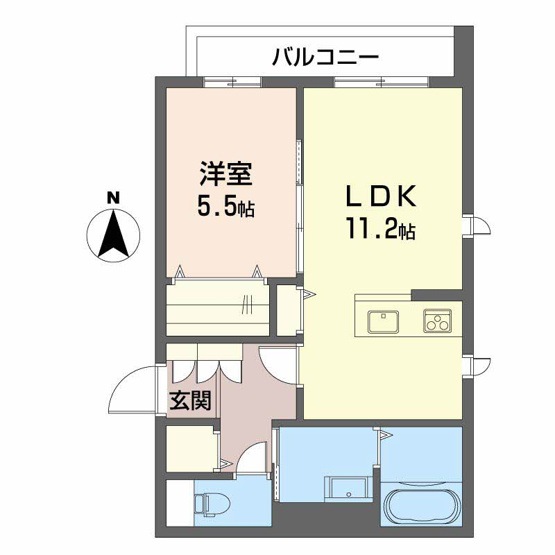 【間取り】 | ベレオ山蔭丁