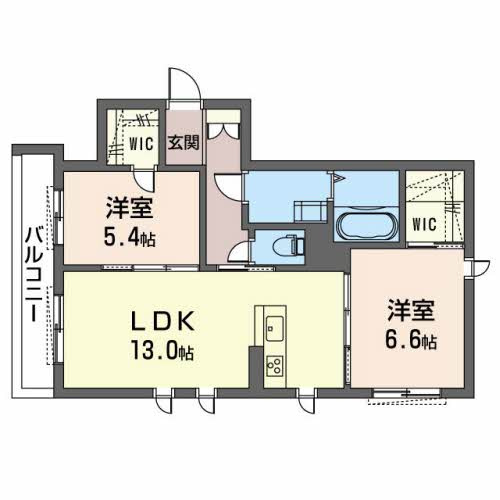 【間取り】 | ベレオ山蔭丁