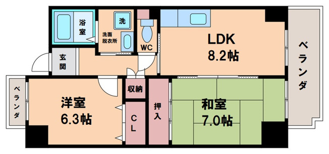 【間取り】 | アクティ日乃出