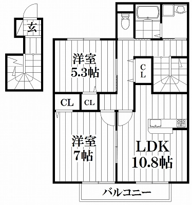【間取り】 | サンガーデン幸Ⅱ