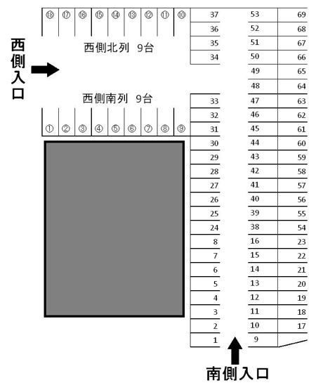【区画図】 | 九の城町駐車場Y