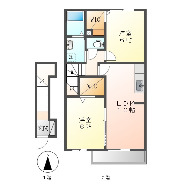 エスペランザＢの間取り