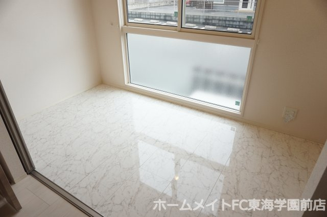 合志市須屋のアパートのバルコニー