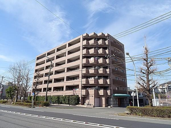 クリオ川崎追分弐番館（川崎区大島上町）の外観|外観です　クリオ川崎追分弐番館　1SLDK　2002年4月築　ペット飼育可能　新規フルリノベーション　窓はハイサッシを採用し、開放的で明るいリビング　オートロック　