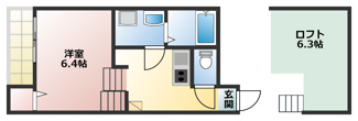 【間取り】 | カーサフェリーチェW | 略図の為、現状優先