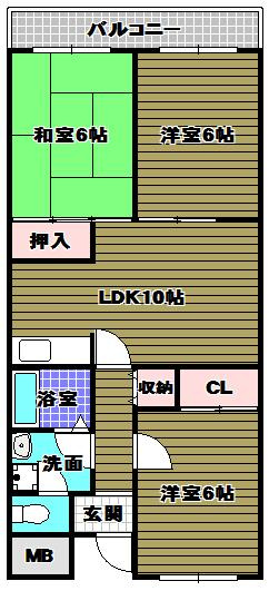 エトワール尾谷の間取り