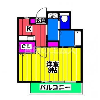 【間取り】 | アンジェ大橋 | アンジェ大橋の間取り