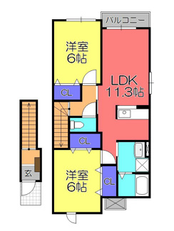 【間取り】 | アルバソーレT