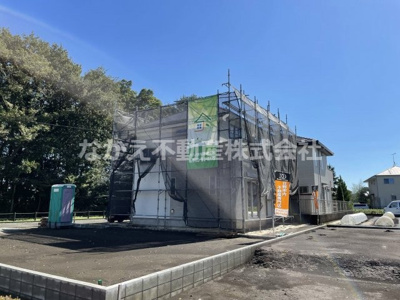 【前面道路含む現地写真】 | 仲介手数料無料　日野市西平山１丁目新築戸建て　１号棟