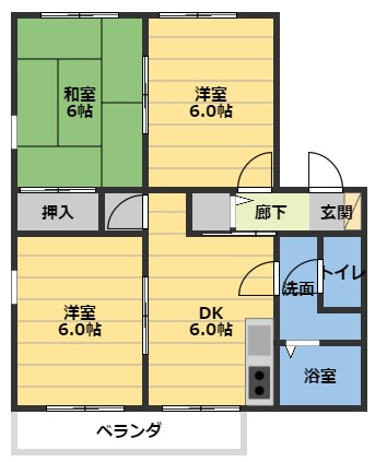 メゾンむつみヶ丘の間取り