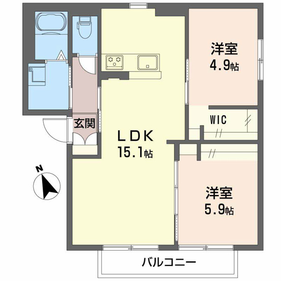 【間取り】 | バリュージュフォンテーヌA