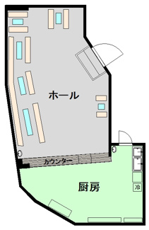 【間取り】 | カラオケスナック空店舗 | 即営業ができる状態です