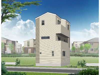 【外観パース】 | ☆最・大・級・値・下・げ☆仲介手数料不要！藤沢市弥勒寺１丁目Ａ号棟 | 南側はとてもスッキリしております。