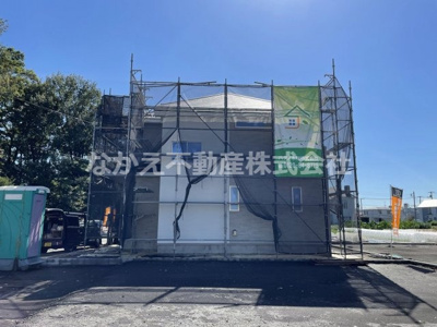 【前面道路含む現地写真】 | 仲介手数料無料　日野市新町５丁目新築戸建て３棟（残り１棟）　B号棟