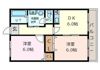 【間取り】 | ロイヤルハイツ太田 | ２DK