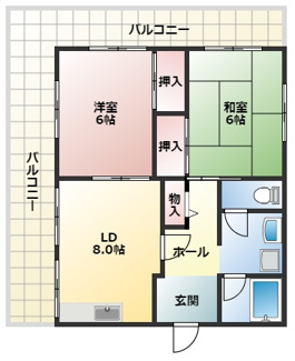 【間取り】 | メゾンやすむろⅠ