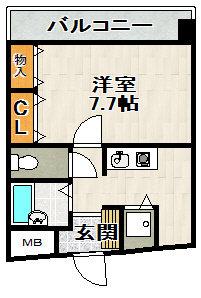 三和建設中山寺ビルの間取り