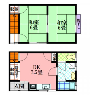 【間取り】 | 西脇市和布町貸家　南側