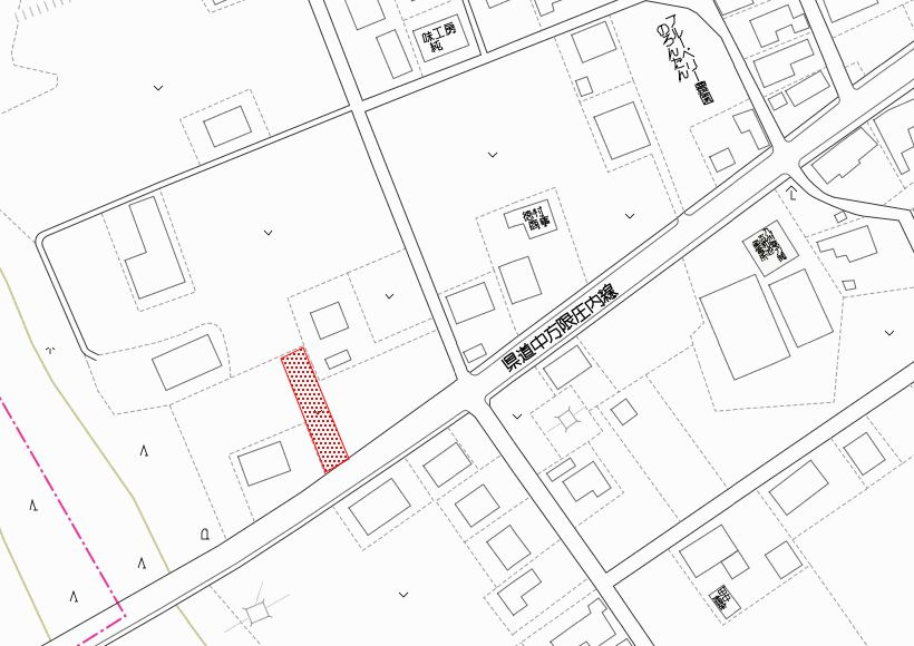 都城市上水流町の売地の土地図