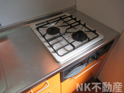 【キッチン】 | ドゥ・リュエルB（河内花園賃貸） | 使いやすいキッチンです