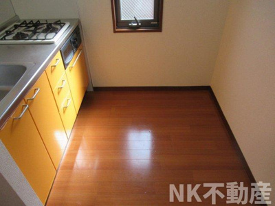 【キッチン】 | ドゥ・リュエルB（河内花園賃貸） | キッチンスペースです