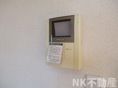 【セキュリティ】 | ドゥ・リュエルB（河内花園賃貸） | モニターフォンです