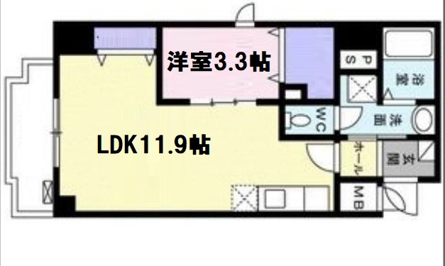 【間取り】 | アール メゾン 道頓堀