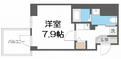 【間取り】 | エグゼ難波南Ⅵ