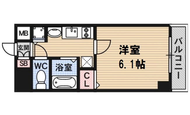 【間取り】 | プレサンス難波幸町