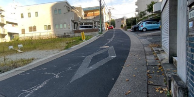 【前面道路含む現地写真】 | 名東区神丘町　全3棟　1号棟＜仲介手数料無料＞西山小・神丘中　新築一戸建て | 10/5撮影
名東区の不動産売買の事ならマックスバリュで住まい相談エムワイホームにお任せください。