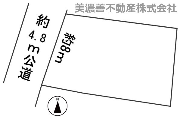 ５７４９９　岐阜市野一色土地の区画図