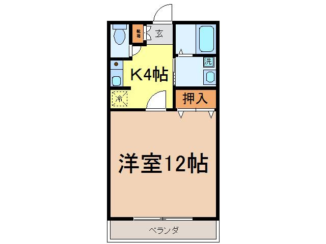 【間取り】 | コーポアルタⅢ